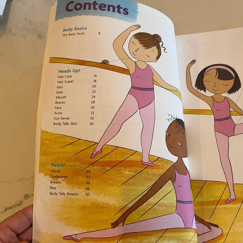 American Girl White Book Cover with Green Title and Red Header